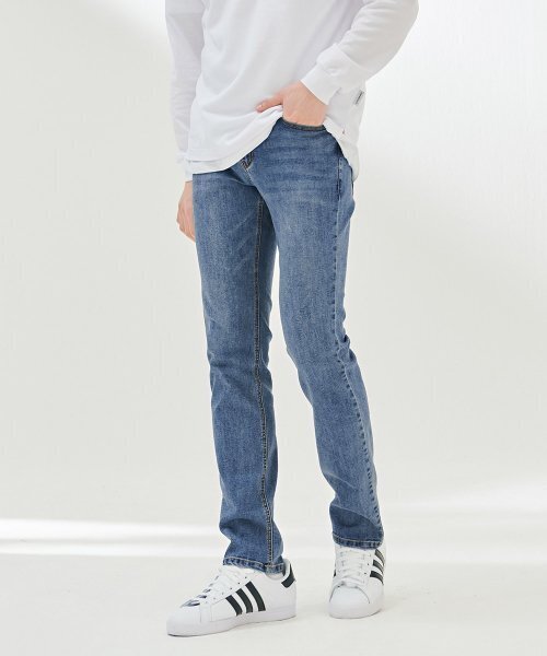 CHASECULT(チェイスカルト)の「男性ヒドゥンバンディングスリムデニムパンツ-DARK2312B0N(デニムパンツ・メンズ・ブルー・70/76/82/86/92)」の5枚目の写真