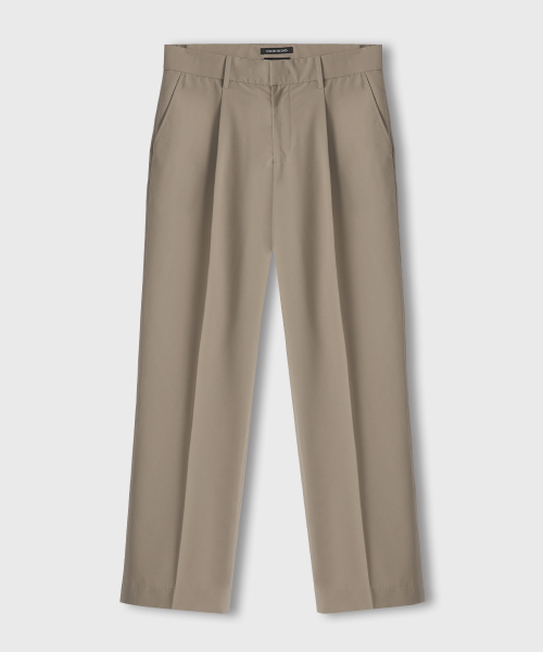 LEMAIN SECOND（リメインセカンド）の「ONE-TUCK SEMI WIDE HIDDEN BANDING SLACKS [BEIGE]（スラックス・メンズ・その他・LARGE/X-LARGE/XX-LARGE/XXX-LARGE/SMALL/MEDIUM）」の4枚目の写真
