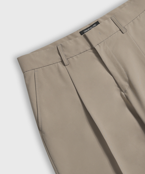 LEMAIN SECOND（リメインセカンド）の「ONE-TUCK SEMI WIDE HIDDEN BANDING SLACKS [BEIGE]（スラックス・メンズ・その他・LARGE/X-LARGE/XX-LARGE/XXX-LARGE/SMALL/MEDIUM）」の6枚目の写真