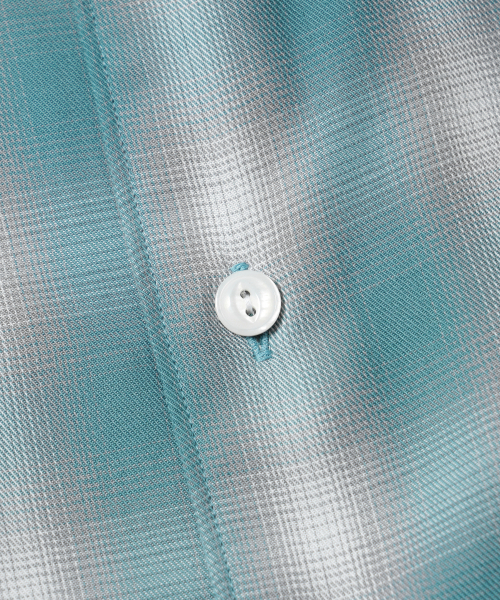 FRIZMWORKS(フリズムワークス)の「OMBRE CHECK RELAXED HALF SHIRT _ MINT(シャツ/ブラウス・メンズ・その他・MEDIUM/LARGE/X-LARGE)」の5枚目の写真