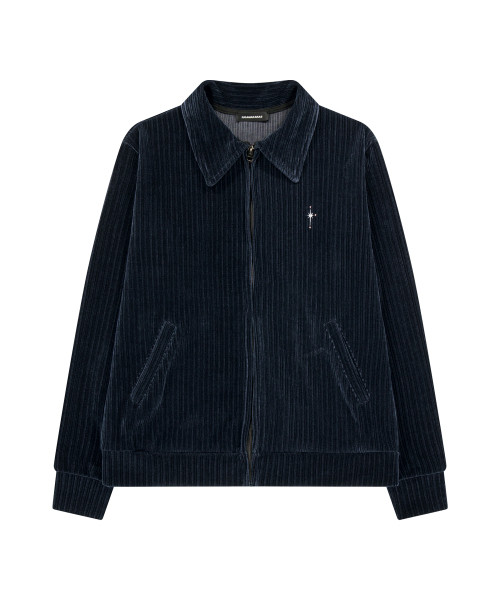 IUGAMAKARAS(イウガマカラス)の「Velour Collar Zip-Up Jacket (Navy)(その他アウター・レディース・その他・1/2)」の9枚目の写真