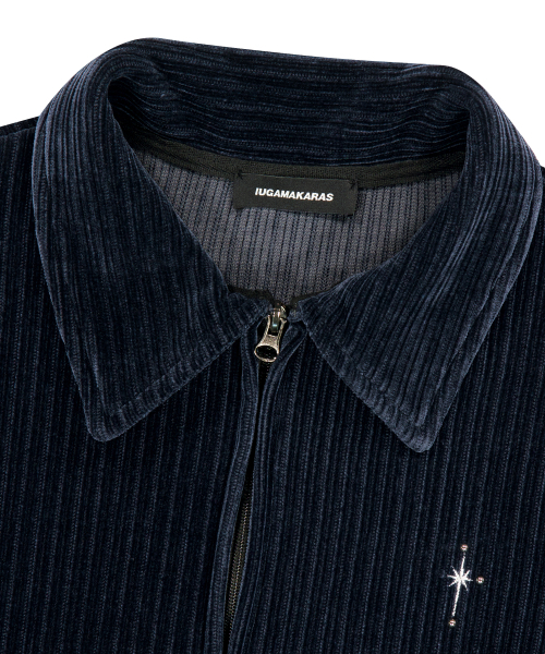 IUGAMAKARAS(イウガマカラス)の「Velour Collar Zip-Up Jacket (Navy)(その他アウター・レディース・その他・1/2)」の11枚目の写真