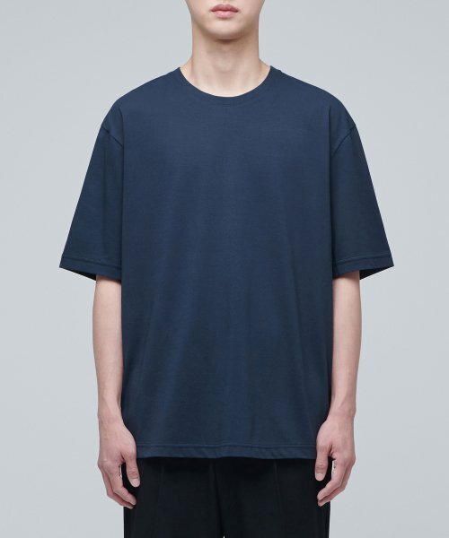 MUSINSA STANDARD（ムシンサスタンダード）の「[クールタンダード] リラックスフィットクルーネックTシャツ [ターコイズ]（Tシャツ/カットソー・メンズ・その他・SMALL/MEDIUM/LARGE/X-LARGE/XX-LARGE/XXX-LARGE）」の3枚目の写真