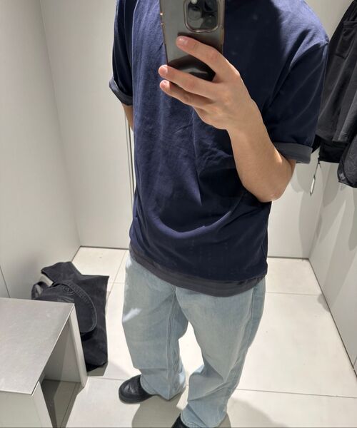 MUSINSA STANDARD（ムシンサスタンダード）の「[クールタンダード] リラックスフィットクルーネックTシャツ [ターコイズ]（Tシャツ/カットソー・メンズ・その他・SMALL/MEDIUM/LARGE/X-LARGE/XX-LARGE/XXX-LARGE）」の8枚目の写真