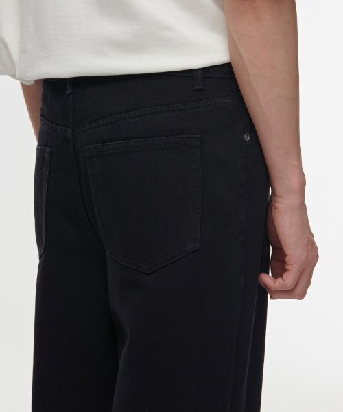 MUSINSA STANDARD（ムシンサスタンダード）の「裏起毛ワイドデニムパンツ[ブラック]（デニムパンツ・メンズ・その他・40/38/42/36/34/32/30/31/33/26/27/28/29）」の6枚目の写真