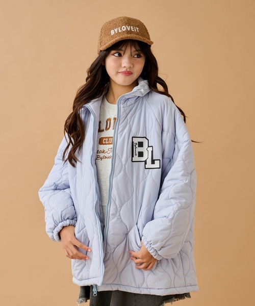 by LOVEiT（バイラビット）の「モンスターキルティングコート（ブルゾン・キッズ・オフホワイト/ブルー/ブラック・140cm/120cm/130cm/150cm/160cm）」の3枚目の写真