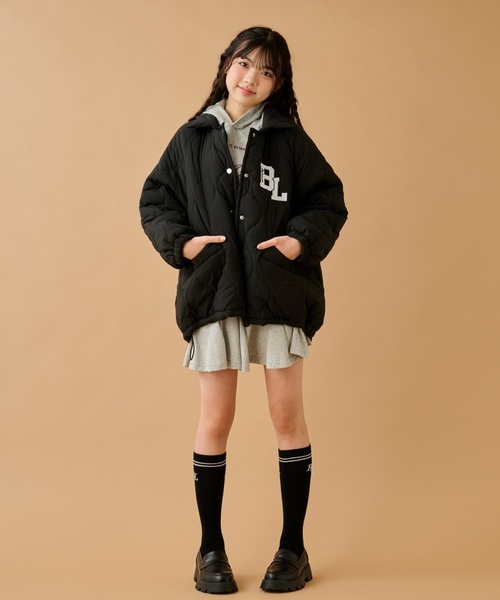 by LOVEiT（バイラビット）の「モンスターキルティングコート（ブルゾン・キッズ・オフホワイト/ブルー/ブラック・140cm/120cm/130cm/150cm/160cm）」の5枚目の写真