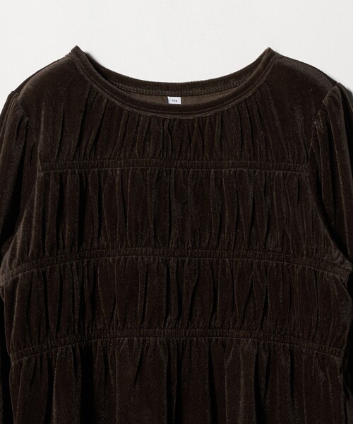 green label relaxing(グリーンレーベルリラクシング)の「シャーリング ワンピース / キッズ 110cm-160cm(ワンピース・キッズ・ダークブラウン/ケリーグリーン・110cm/160cm/120cm/130cm/150cm/140cm)」の18枚目の写真