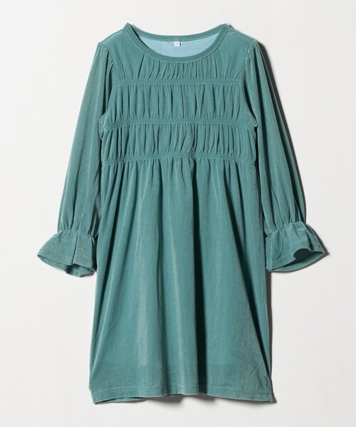 green label relaxing(グリーンレーベルリラクシング)の「シャーリング ワンピース / キッズ 110cm-160cm(ワンピース・キッズ・ダークブラウン/ケリーグリーン・110cm/160cm/120cm/130cm/150cm/140cm)」の22枚目の写真