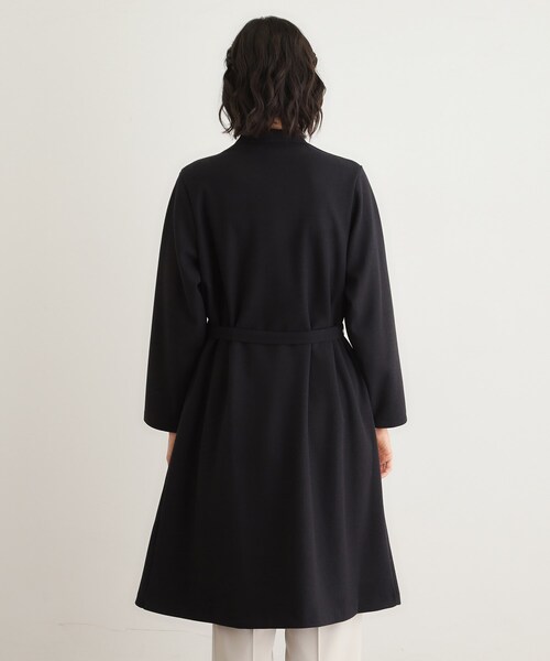 LAURA ASHLEY(ローラアシュレイ)の「【洗える/ウールレット】着流しロングコート(ノーカラーコート・レディース・ライトグレー/ネイビー・38)」の13枚目の写真