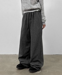 BLACKUP | [MADE] アボネストライプバンディングパンツ(スラックス)