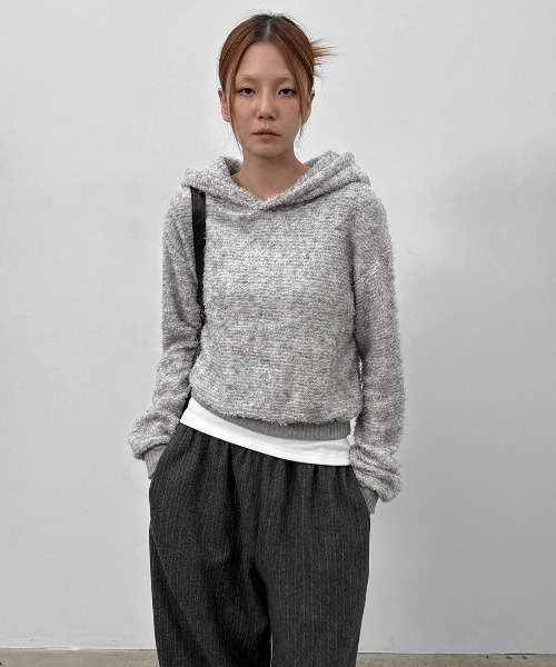 BLACKUP（ブラックアップ）の「[MADE] アボネストライプバンディングパンツ（スラックス・レディース・グレー/チャコール・FREE）」の6枚目の写真