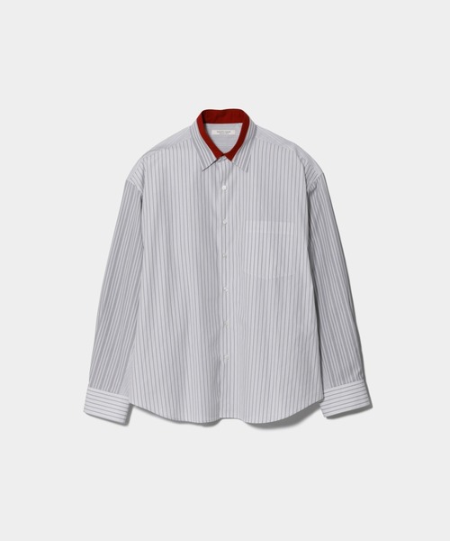 beautiful people（ビューティフルピープル）の「finx cotton stripe   fan shape shirts（スウェットパンツ・レディース・グレー・38）」の6枚目の写真