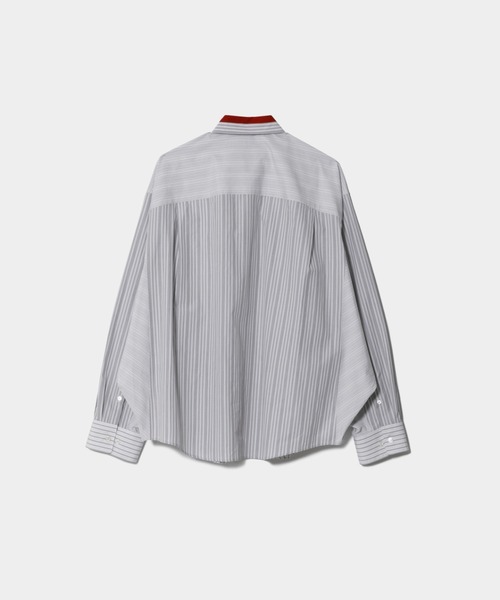 beautiful people（ビューティフルピープル）の「finx cotton stripe   fan shape shirts（スウェットパンツ・レディース・グレー・38）」の7枚目の写真