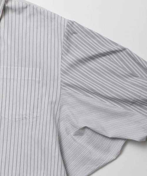 beautiful people（ビューティフルピープル）の「finx cotton stripe   fan shape shirts（スウェットパンツ・レディース・グレー・38）」の11枚目の写真