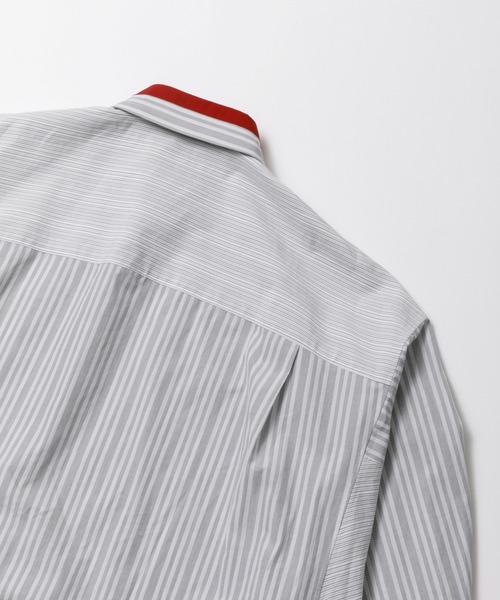 beautiful people（ビューティフルピープル）の「finx cotton stripe   fan shape shirts（スウェットパンツ・レディース・グレー・38）」の12枚目の写真