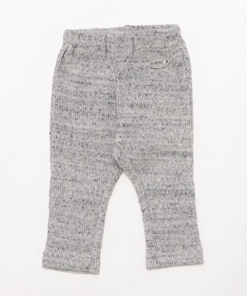 RAGMART（ラグマート）の「ジャガードリブレギンス（レギンス/スパッツ・キッズ・グレー/ブラック/ブラック×ホワイト・80ｃｍ/90cm/95cm）」の3枚目の写真