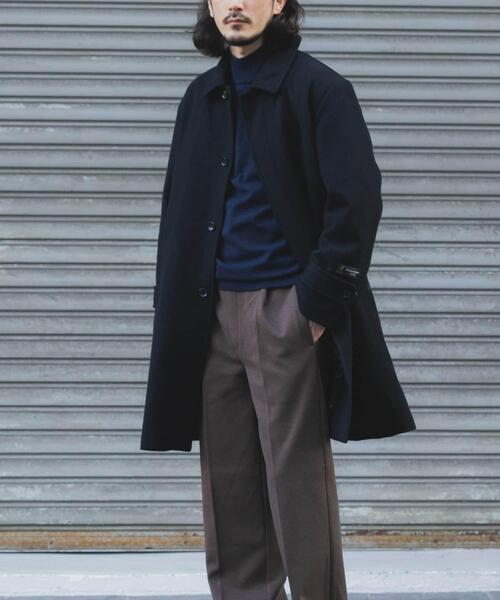 ITEMS URBANRESEARCH（アイテムズ アーバンリサーチ）の「尾州ウール バルマカンコート（その他アウター・メンズ・ブラック/ブラウン/ネイビー・LARGE/MEDIUM）」の2枚目の写真