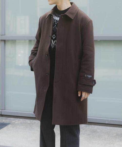 ITEMS URBANRESEARCH(アイテムズ アーバンリサーチ)の「尾州ウール バルマカンコート(その他アウター・メンズ・ブラック/ブラウン/ネイビー・LARGE/MEDIUM)」の4枚目の写真
