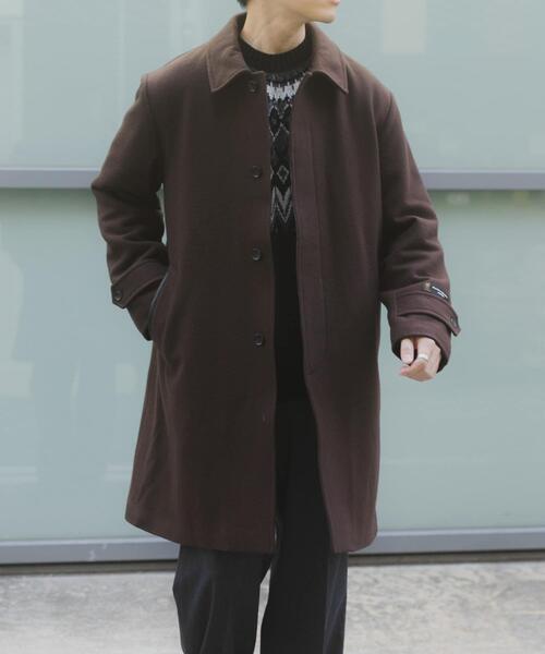 ITEMS URBANRESEARCH(アイテムズ アーバンリサーチ)の「尾州ウール バルマカンコート(その他アウター・メンズ・ブラック/ブラウン/ネイビー・LARGE/MEDIUM)」の5枚目の写真