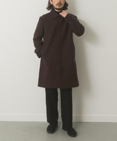 ITEMS URBANRESEARCH（アイテムズ アーバンリサーチ）の「尾州ウール バルマカンコート（その他アウター・メンズ・ブラック/ブラウン/ネイビー・LARGE/MEDIUM）」の8枚目の写真