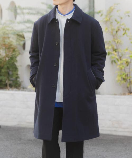 ITEMS URBANRESEARCH（アイテムズ アーバンリサーチ）の「尾州ウール バルマカンコート（その他アウター・メンズ・ブラック/ブラウン/ネイビー・LARGE/MEDIUM）」の12枚目の写真