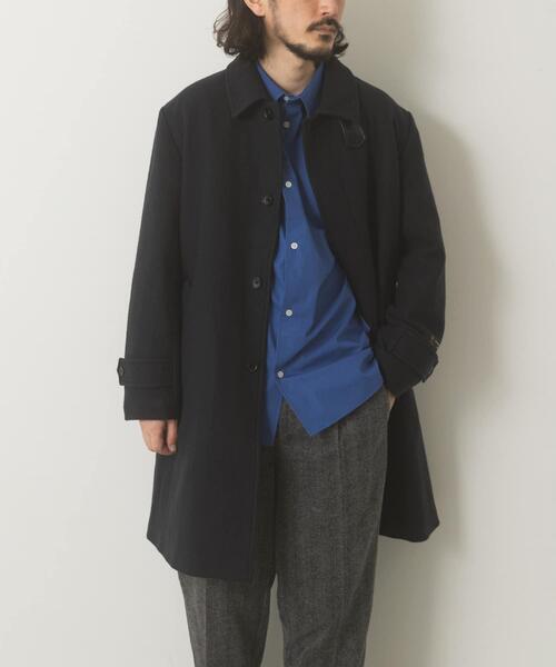 ITEMS URBANRESEARCH（アイテムズ アーバンリサーチ）の「尾州ウール バルマカンコート（その他アウター・メンズ・ブラック/ブラウン/ネイビー・LARGE/MEDIUM）」の14枚目の写真
