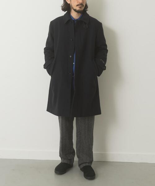 ITEMS URBANRESEARCH（アイテムズ アーバンリサーチ）の「尾州ウール バルマカンコート（その他アウター・メンズ・ブラック/ブラウン/ネイビー・LARGE/MEDIUM）」の19枚目の写真