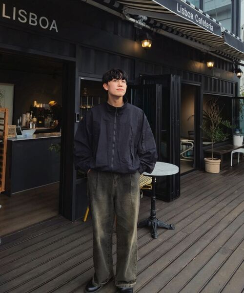 DIMITRI BLACK(ディミトリブラック)の「バイオウォッシングワイドカーペンターデニムパンツ_ダストブラック(デニムパンツ・レディース・その他・SMALL/MEDIUM/LARGE/X-LARGE/XX-LARGE)」の9枚目の写真