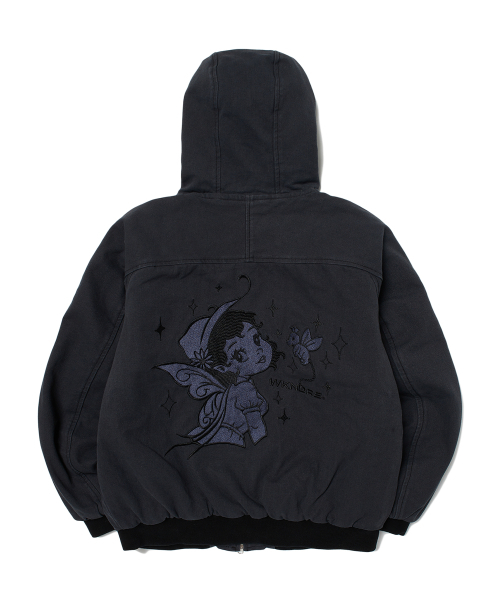 WKNDRS(ウィーキャンドース)の「FAIRY HOODED JK (CHARCOAL)(パーカー・レディース・その他・LARGE/X-LARGE/MEDIUM)」の2枚目の写真
