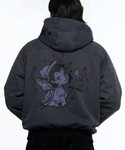 WKNDRS(ウィーキャンドース)の「FAIRY HOODED JK (CHARCOAL)(パーカー・レディース・その他・LARGE/X-LARGE/MEDIUM)」の7枚目の写真