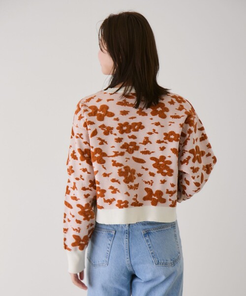 Jayro（ジャイロ）の「モール花柄ショートカーディガン（カーディガン/ボレロ・レディース・グレー/ホワイト系その他3/ダークブラウン・M）」の13枚目の写真