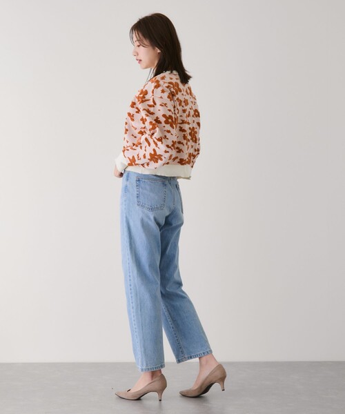 Jayro（ジャイロ）の「モール花柄ショートカーディガン（カーディガン/ボレロ・レディース・グレー/ホワイト系その他3/ダークブラウン・M）」の15枚目の写真