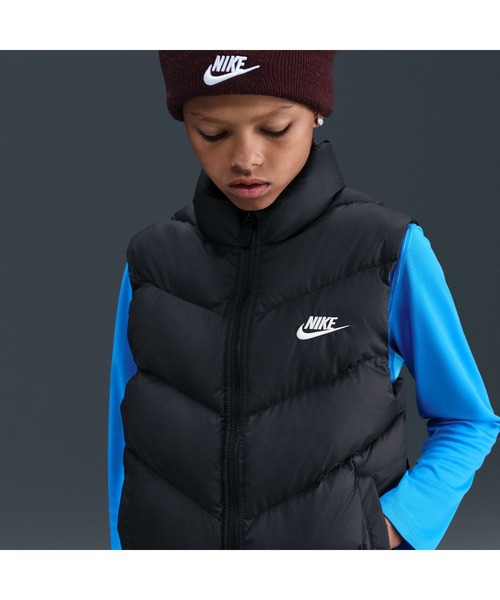 NIKE（ナイキ）の「ナイキ NIKE ナイキ YTH NSW TF ADP パファー ベスト（ダウンベスト・キッズ・ピンク/ブラック・130cm/140cm/150cm/160cm）」の4枚目の写真