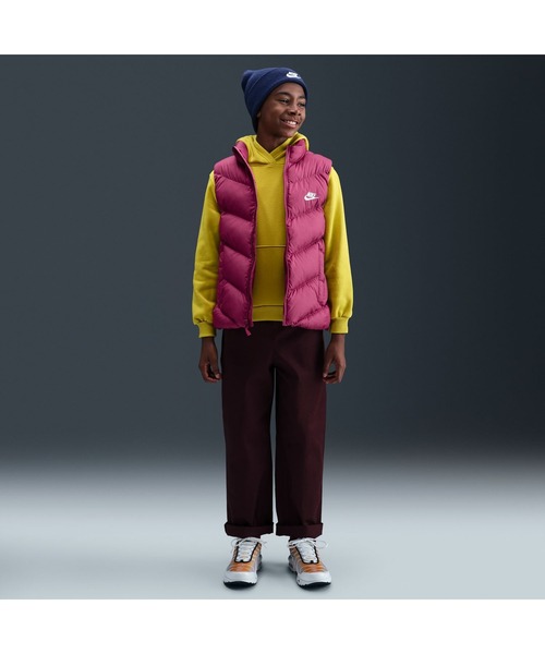 NIKE（ナイキ）の「ナイキ NIKE ナイキ YTH NSW TF ADP パファー ベスト（ダウンベスト・キッズ・ピンク/ブラック・130cm/140cm/150cm/160cm）」の11枚目の写真
