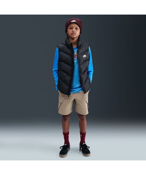 NIKE（ナイキ）の「ナイキ NIKE ナイキ YTH NSW TF ADP パファー ベスト（ダウンベスト・キッズ・ピンク/ブラック・130cm/140cm/150cm/160cm）」の8枚目の写真