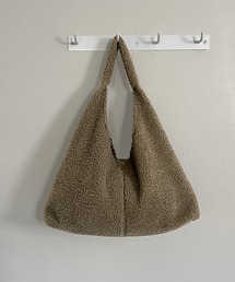 by muni:r | プードルファー ショルダーバッグ＆レザーポーチセット(ショルダーバッグ)