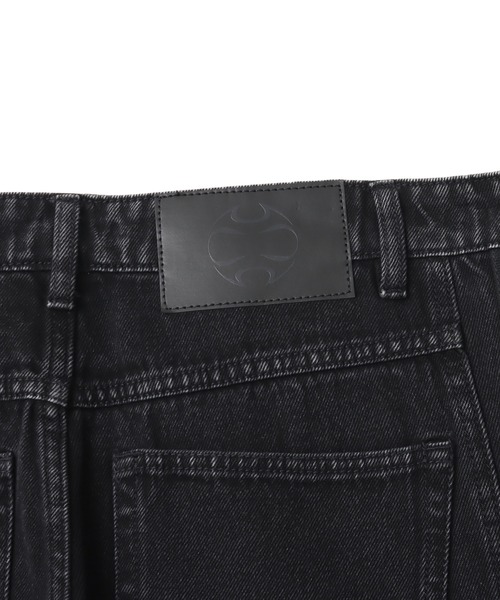 adidas(アディダス)の「adidas TG WIDE DENIM PANTS / アディダス チームガイスト ワイド D パンツ(デニムパンツ・メンズ・ブラック・24inch/25inch/26inch/30inch/32inch/34inch/36inch)」の7枚目の写真