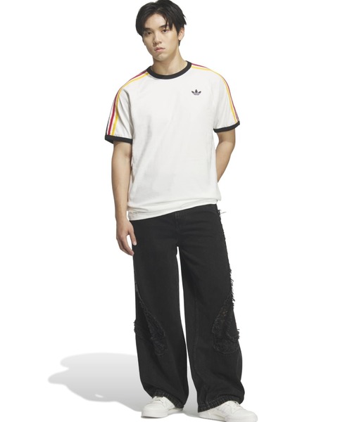 adidas(アディダス)の「adidas TG WIDE DENIM PANTS / アディダス チームガイスト ワイド D パンツ(デニムパンツ・メンズ・ブラック・24inch/25inch/26inch/30inch/32inch/34inch/36inch)」の10枚目の写真