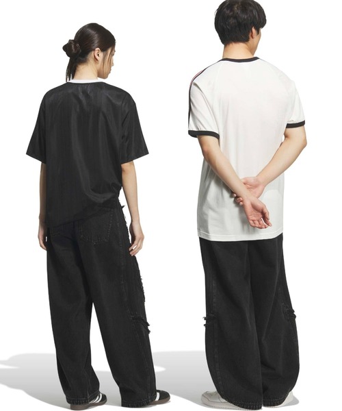 adidas(アディダス)の「adidas TG WIDE DENIM PANTS / アディダス チームガイスト ワイド D パンツ(デニムパンツ・メンズ・ブラック・24inch/25inch/26inch/30inch/32inch/34inch/36inch)」の12枚目の写真