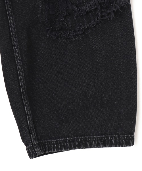 adidas(アディダス)の「adidas TG WIDE DENIM PANTS / アディダス チームガイスト ワイド D パンツ(デニムパンツ・メンズ・ブラック・24inch/25inch/26inch/30inch/32inch/34inch/36inch)」の5枚目の写真