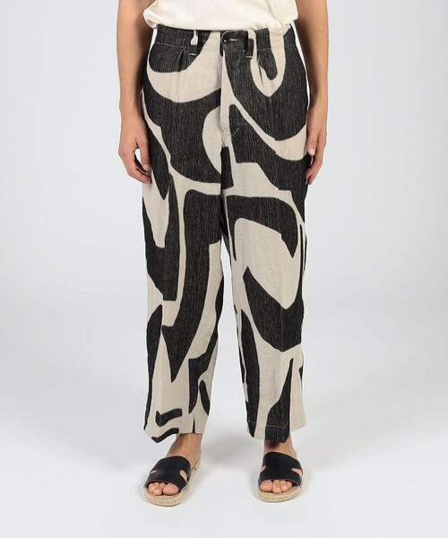 HAVERSACK（ハバーザック）の「HAVERSACK ATTIRE リネンコットン 総柄パンツ（その他パンツ・メンズ・グレー系その他・S）」の3枚目の写真