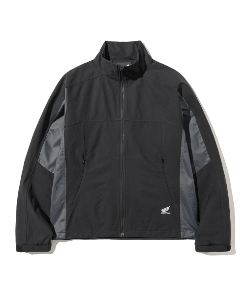 PHYPS MOTORCYCLE(フィップスモーターサイクル)の「H-Tech 3Layer Wind Shield Track Jacket Black(ナイロンジャケット・レディース・その他・SMALL/MEDIUM/LARGE/X-LARGE)」の2枚目の写真
