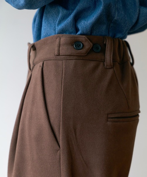 Brown&Street(ブラウンアンドストリート)の「フリースセミストレートパンツ(その他パンツ・レディース・ブラウン/ダークカーキ/ブラック・FREE)」の7枚目の写真