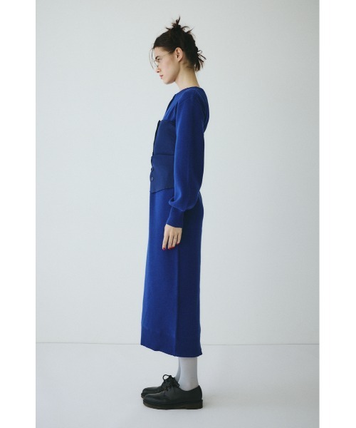 HeRIN.CYE(ヘリンドットサイ)の「Layered knit dress レイヤードニットドレス(ワンピース・レディース・レッド/ブラック/ブルー・FREE)」の22枚目の写真