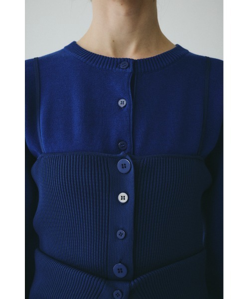 HeRIN.CYE(ヘリンドットサイ)の「Layered knit dress レイヤードニットドレス(ワンピース・レディース・レッド/ブラック/ブルー・FREE)」の17枚目の写真