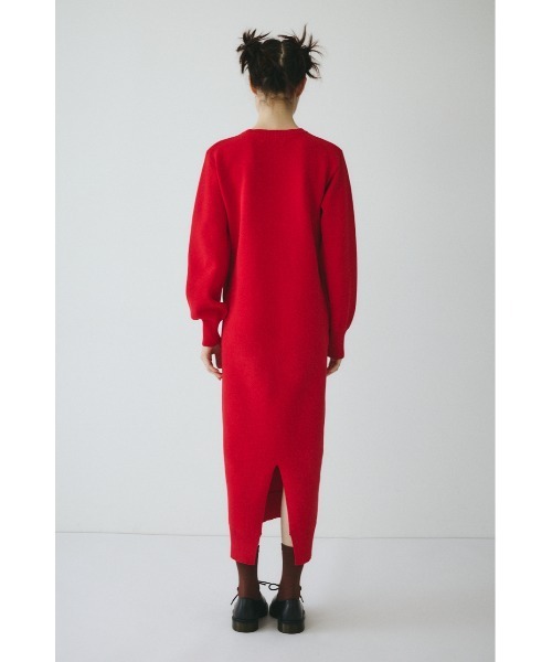 HeRIN.CYE(ヘリンドットサイ)の「Layered knit dress レイヤードニットドレス(ワンピース・レディース・レッド/ブラック/ブルー・FREE)」の11枚目の写真