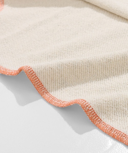 KRIFF MAYER Lady's Collection(クリフメイヤーレディースコレクション)の「のび~る裏毛 異素材切替ラグランスウェット / プルオーバー(ストレッチ・サーマル・ヴィンテージ風)(スウェット・レディース・オートミール/チャコール/カラフル/ピンク・MEDIUM/LARGE)」の15枚目の写真