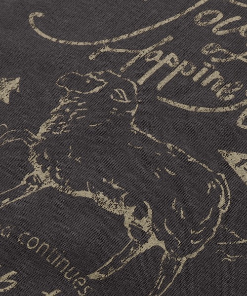 KRIFF MAYER Lady's Collection(クリフメイヤーレディースコレクション)の「のび~る裏毛 異素材切替ラグランスウェット / プルオーバー(ストレッチ・サーマル・ヴィンテージ風)(スウェット・レディース・オートミール/チャコール/カラフル/ピンク・MEDIUM/LARGE)」の16枚目の写真