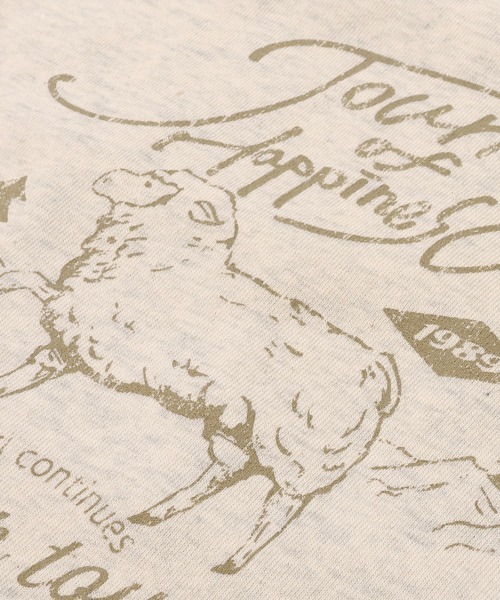 KRIFF MAYER Lady's Collection(クリフメイヤーレディースコレクション)の「のび~る裏毛 異素材切替ラグランスウェット / プルオーバー(ストレッチ・サーマル・ヴィンテージ風)(スウェット・レディース・オートミール/チャコール/カラフル/ピンク・MEDIUM/LARGE)」の18枚目の写真